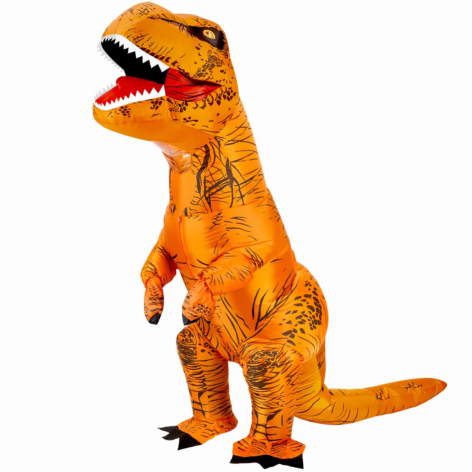 Inflatable T-Rex Costume, Adult&Kid Dinosaur Blow Up Suit for Halloween Cosplay Themed Parties, Dino Costume