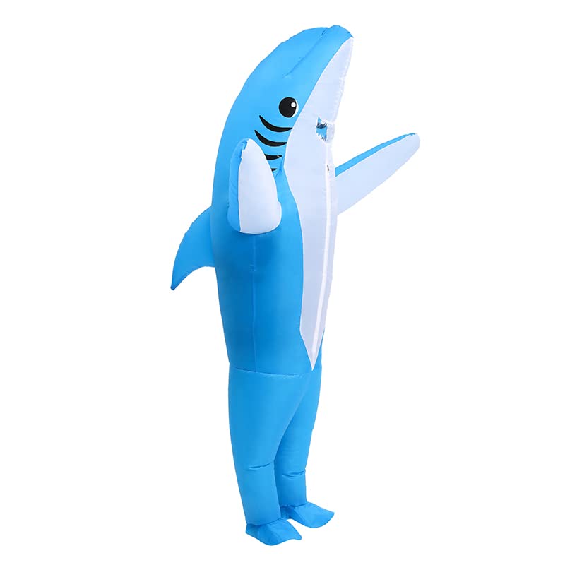 KMiKE Inflatable Shark Costume for Adults & Kids