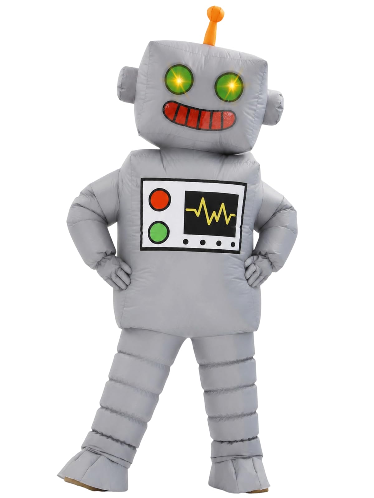 Inflatable Robot Costume for Kids, Funny Halloween Blow Up