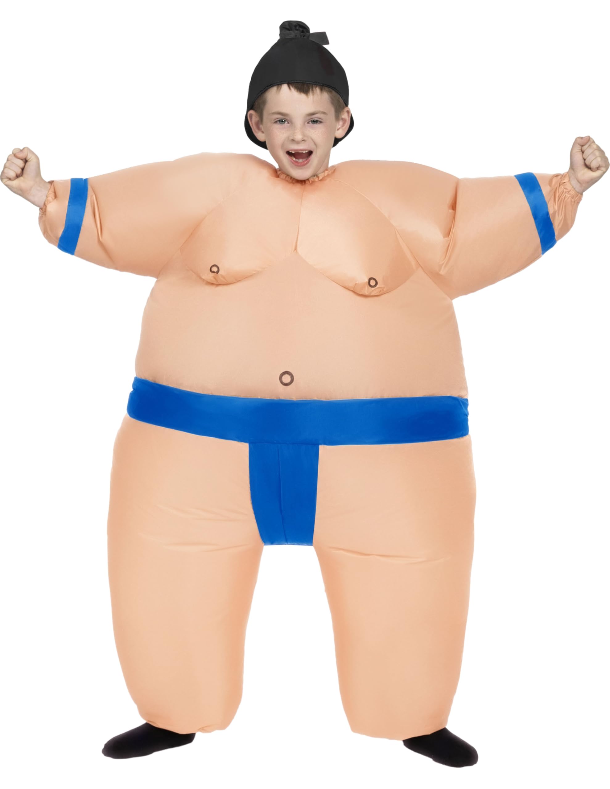 Spooktacular Creations Halloween Kids Sumo Wrestler Inflatable Costume, Full Body Sumo with Belt Blow Up Halloween Costume