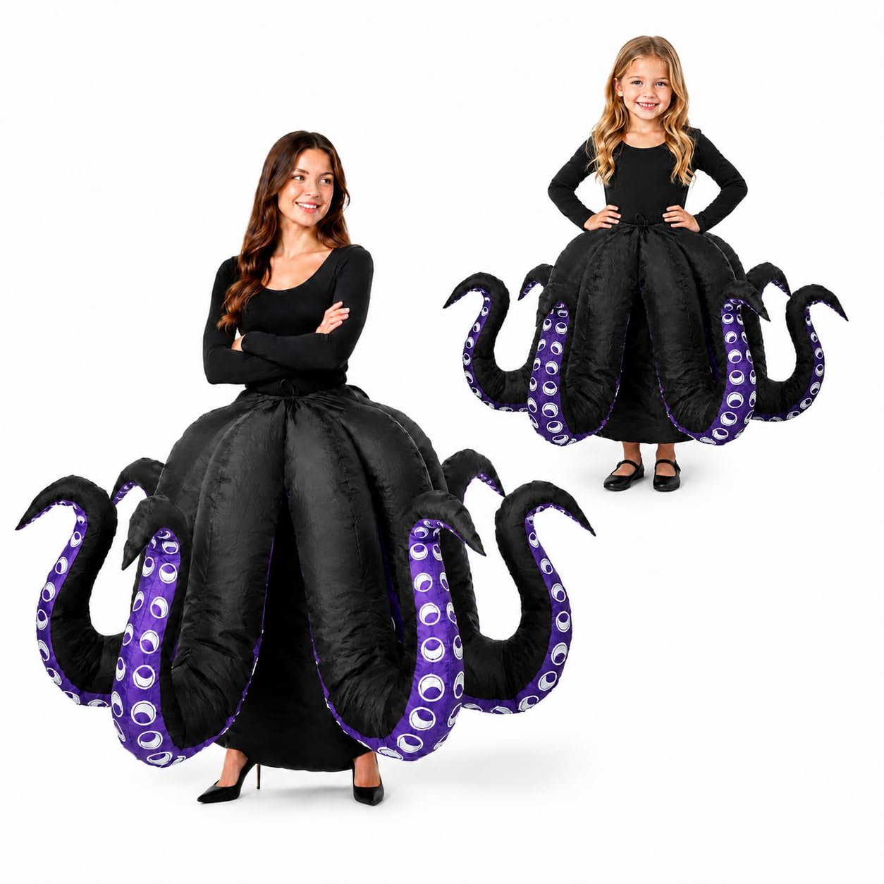 Halloween Inflatable Octopus Costume for Adult Kids Blow Up for Boys Girls