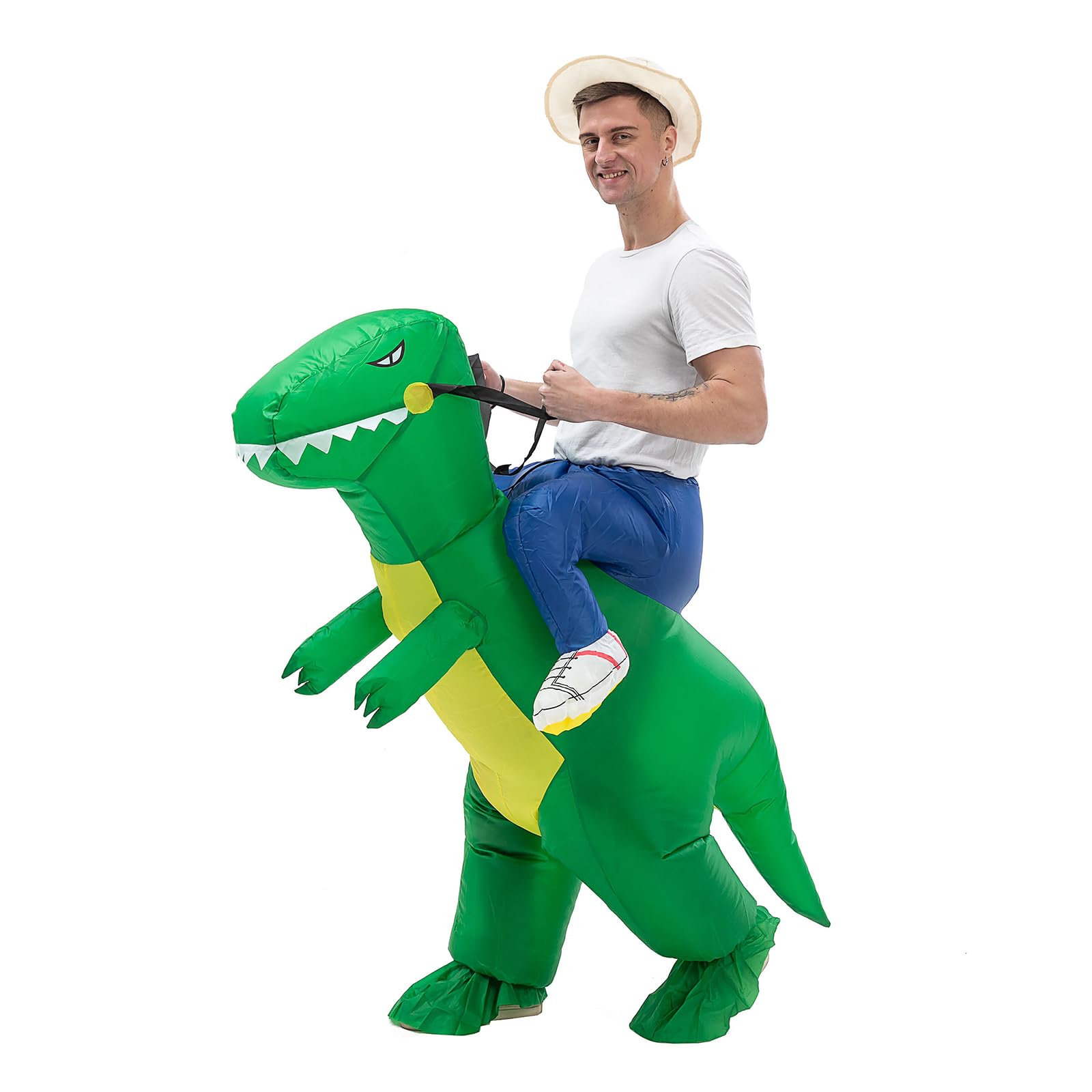 Inflatable Dinosaur Costume Adults, Funny Blow Up Suit Halloween