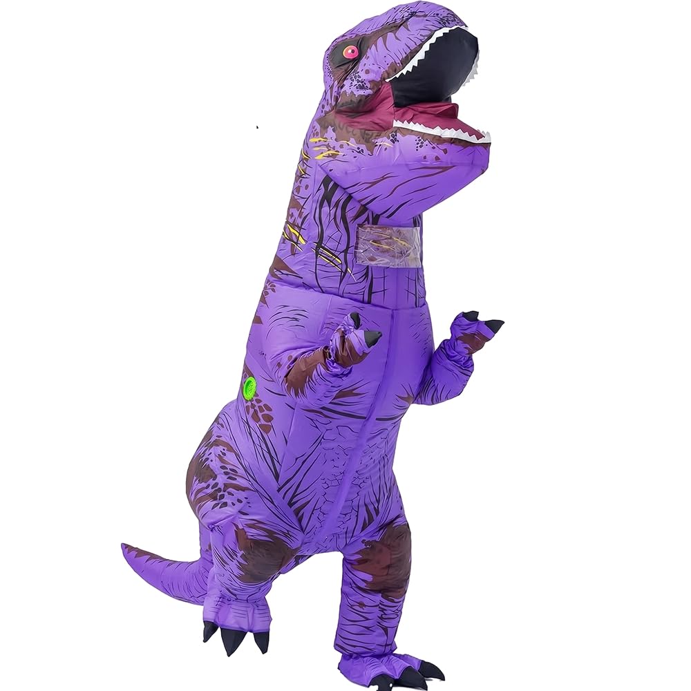 Inflatable Halloween Dinosaur Costume Adult Fancy Dinosaur Suit Blow up Trex Costume Full Body Dino Costume