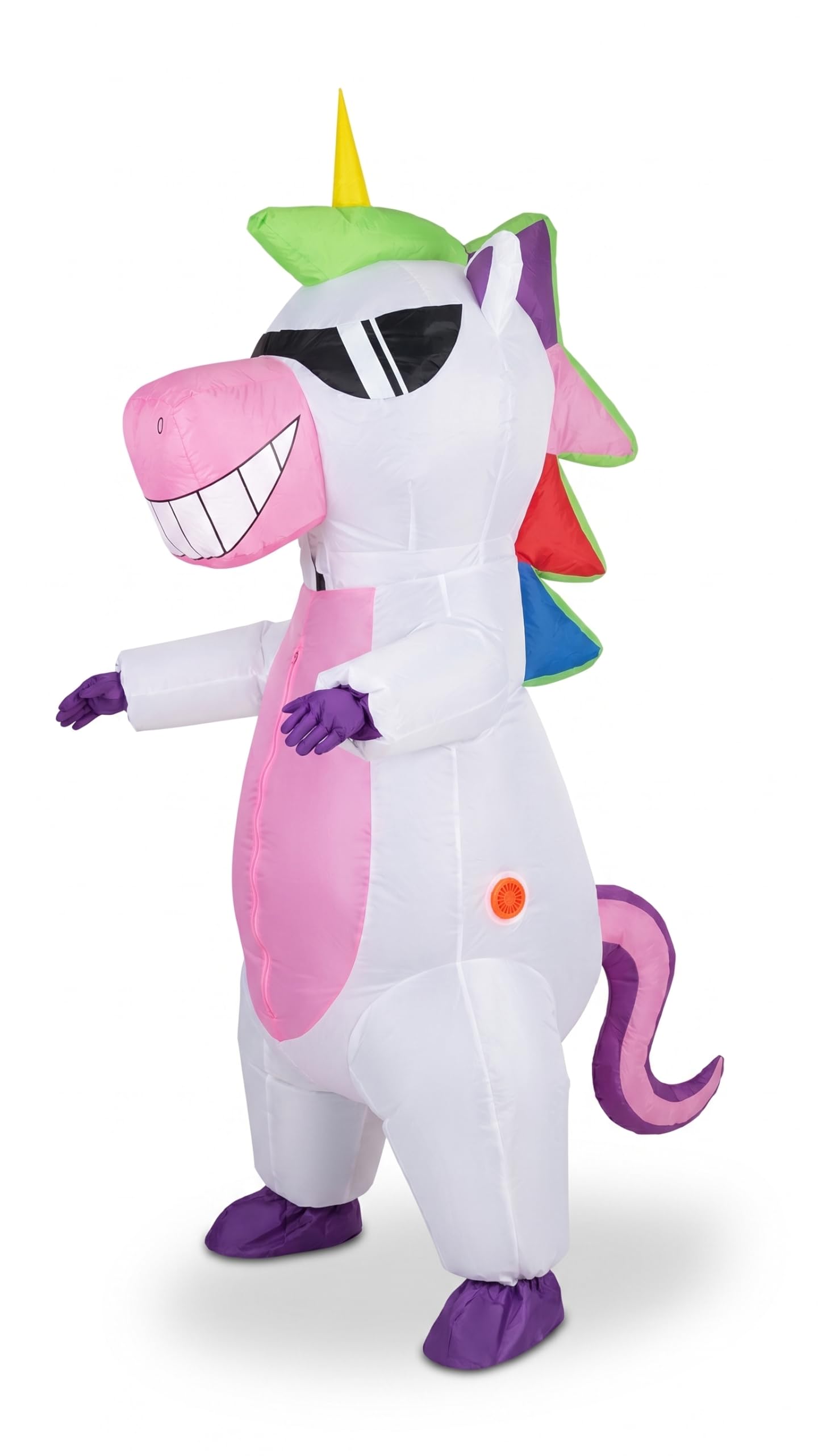 Inflatable Unicorn Costume for Adults - Funny Blow Up Onesie Suit for Halloween, Cosplay, Party & Theme Events