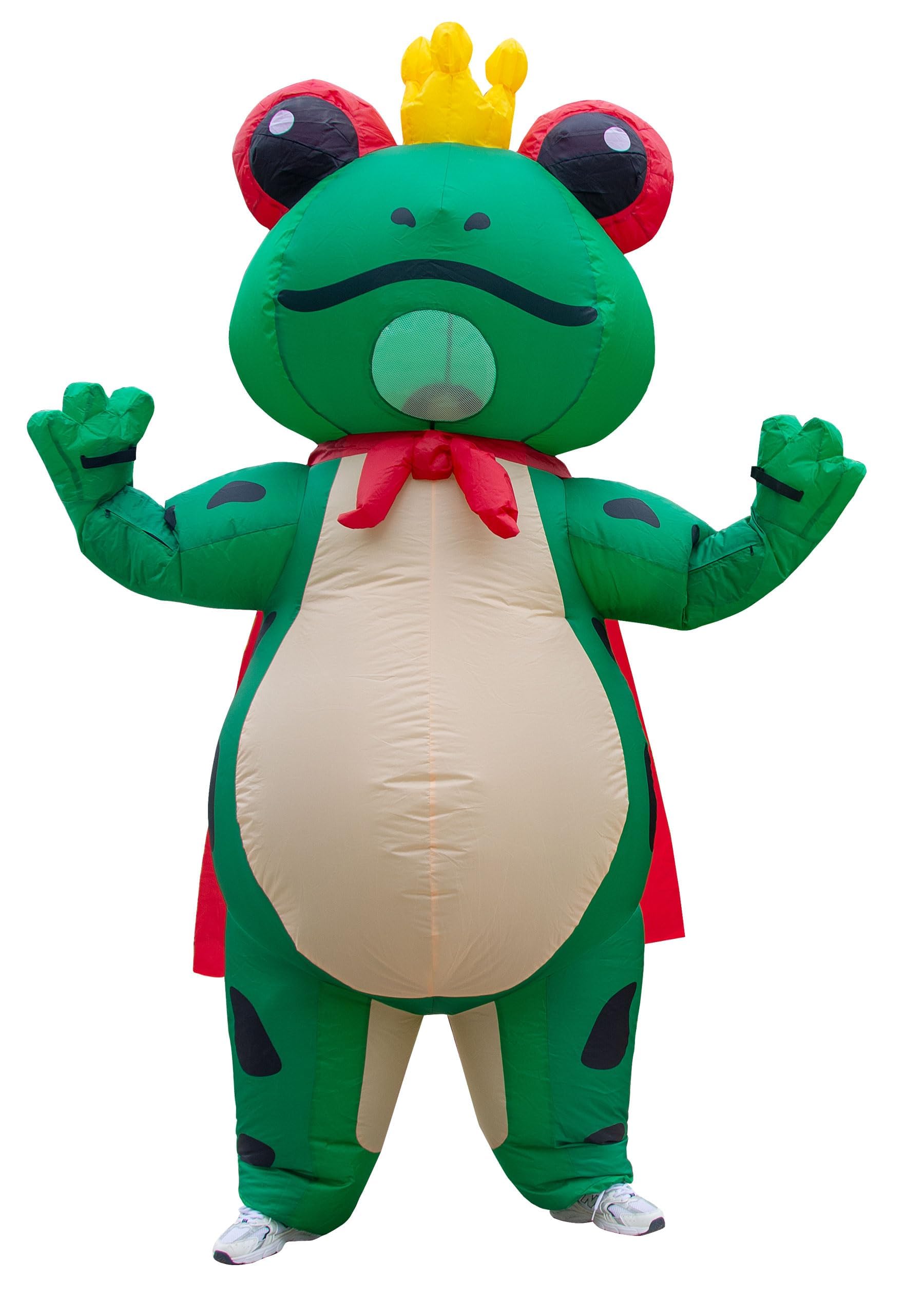 Animal Inflatable Costume Adult, Funny Blow Up Suit for Halloween Cosplay Party, Unisex Outfit - Frog, Shark, Tiger