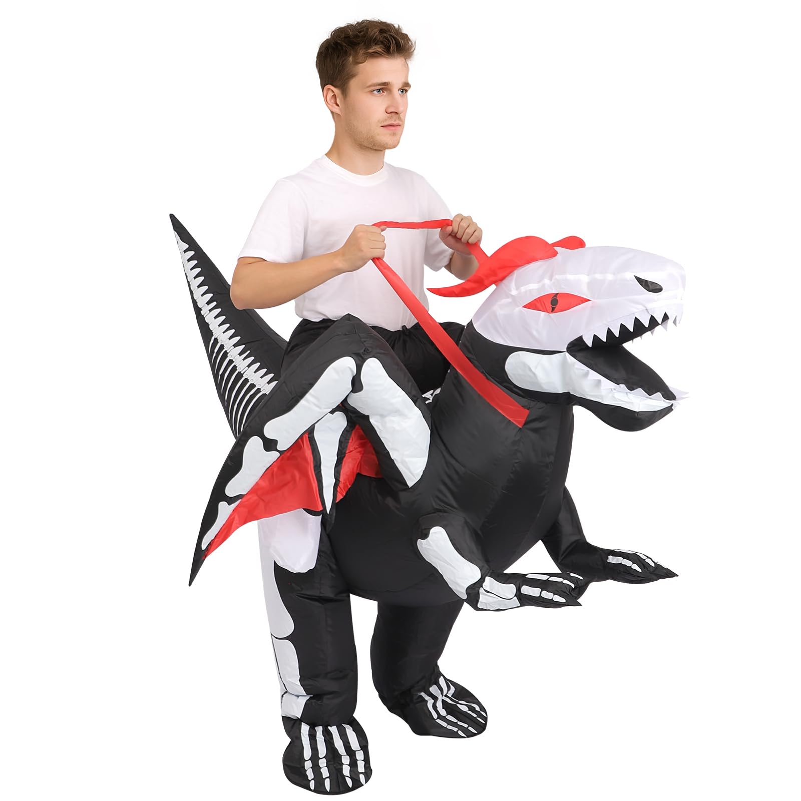 Funny Blow Up Skeleton Unicorn Suit