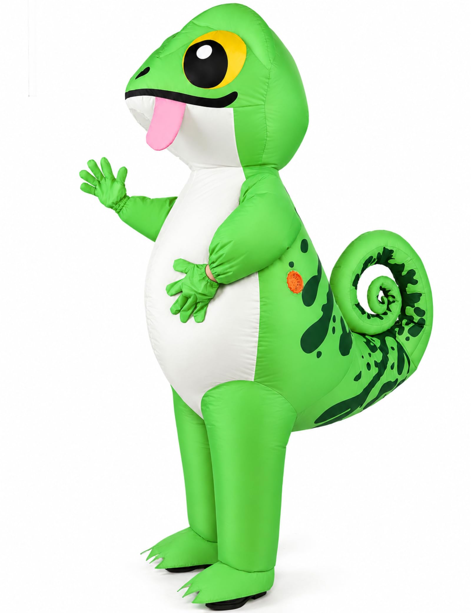 Inflatable Lizard Costume for Adults, Full Body Chameleon Blow Up Suit