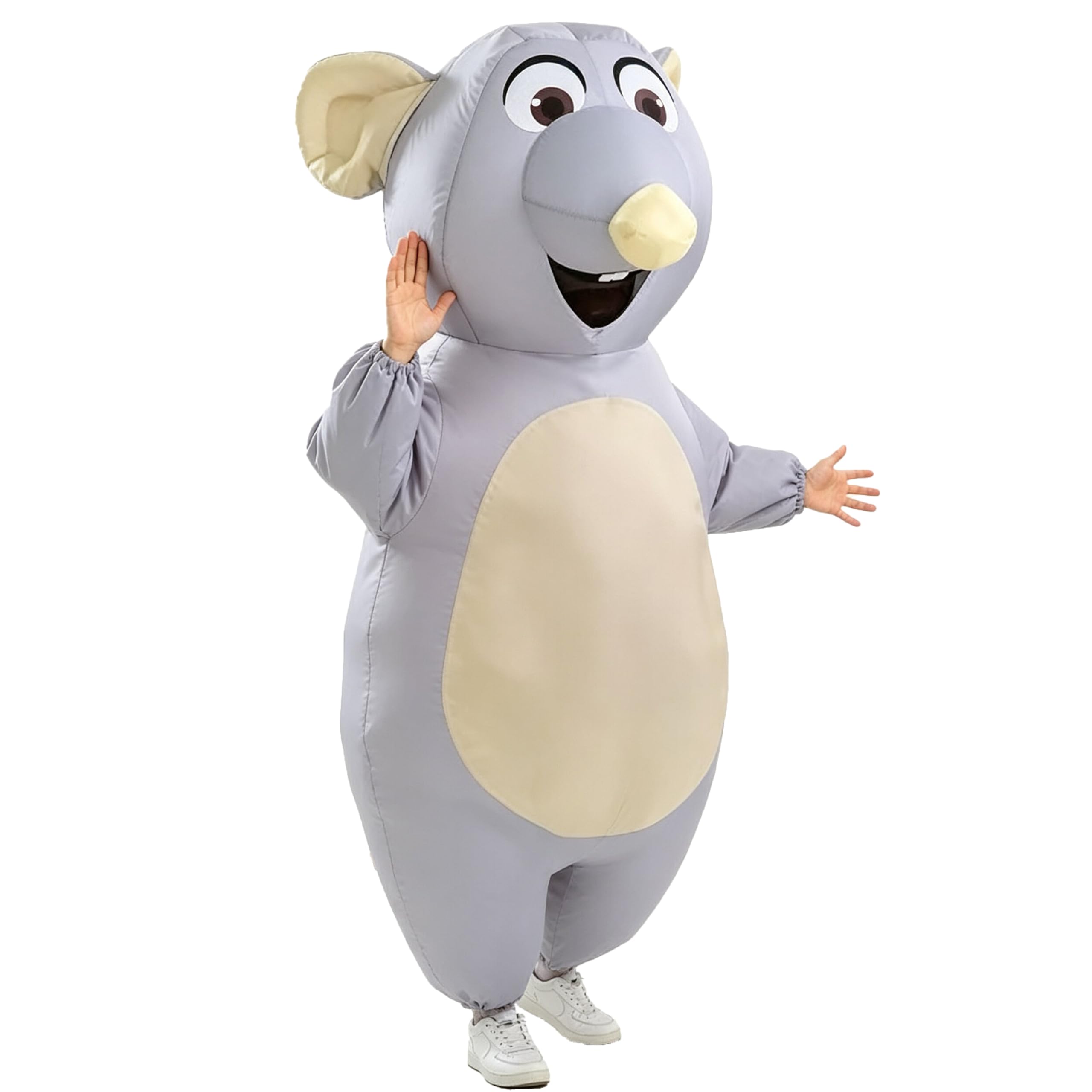 Inflatable Mouse Costume Adult Size Air Blow up Mouse Costume for Halloween Christmas Cosplay Party Full Body Outfit